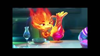 Showing embers talent to wades family || #elemental #shorts