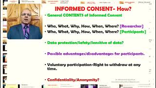 Informed Consent in Research: What, Why, How