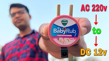 How To Make AC 220v to DC 12v power supply Without Transformer आसानी से बनाएं 12 वोल्ट एडेप्टर