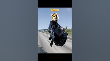 Test: Who Will Jump Over The Chasm?  #beamngdrive #beamnng #beamngcrashdrive #automobile #shorts