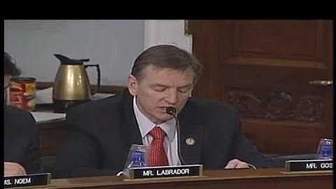Rep Gosar at the Water and Power Subcommittee Hearing Part 1