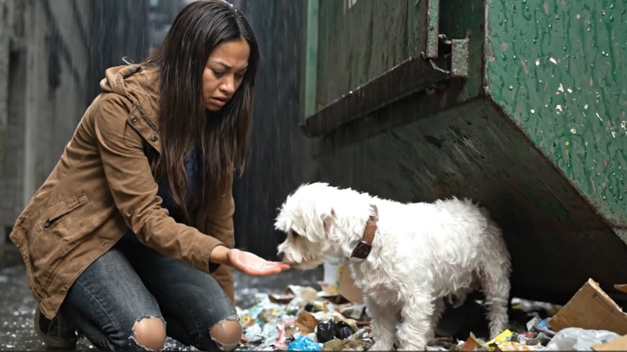 O fată săracă a salvat un cățel în ploaie — nu știa că era al unui milionar care i-a schimbat viața