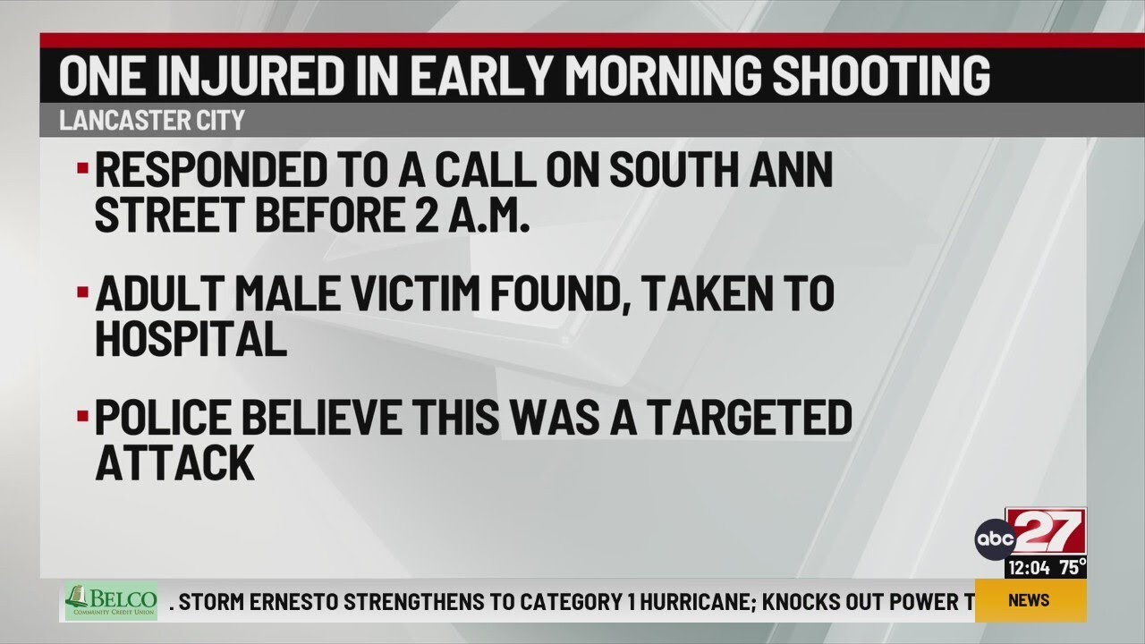 One injured in Lancaster County shooting - YouTube