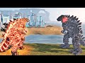 Thermo godzilla vs mechagodzilla epic battle  kaiju universe