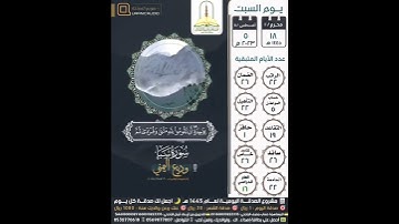 سورة سبأ ٤٥-٤٧ القارئ الشيخ وديع اليمني