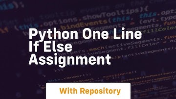 python one line if else assignment
