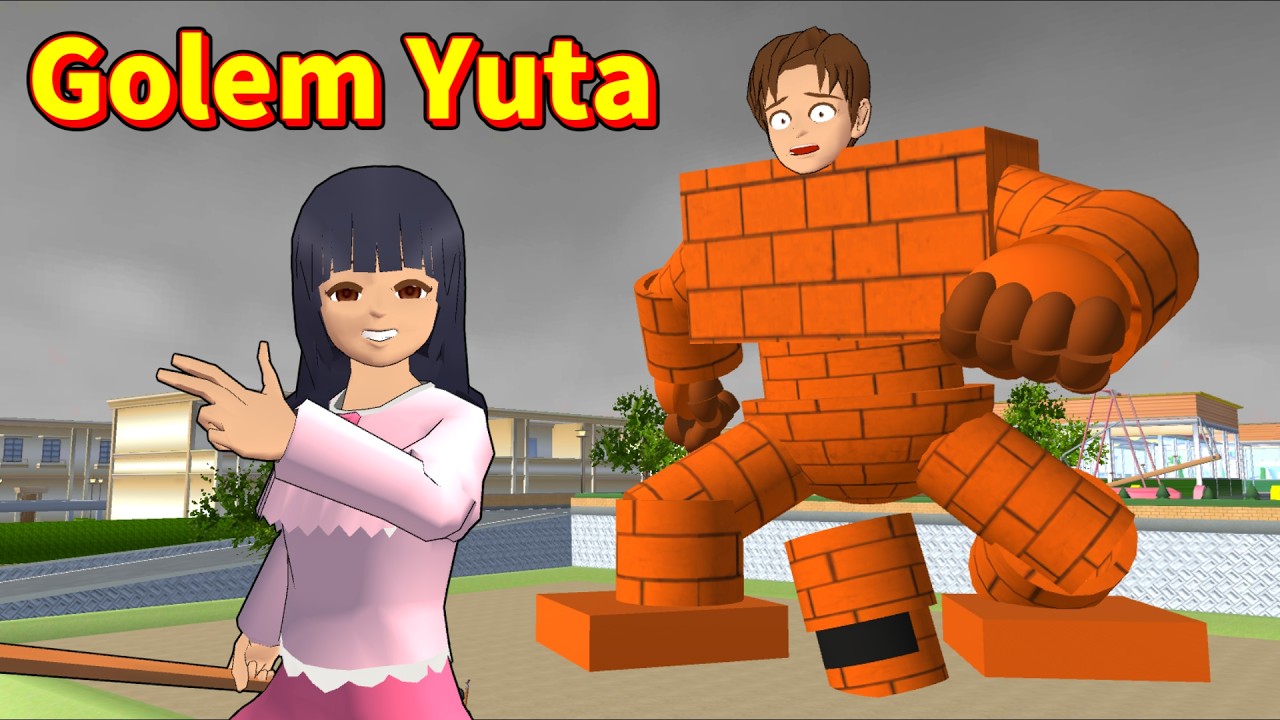 Is Yuta a golem of justice?/雄太君は正義のゴーレム?【SAKURA School Simulator】