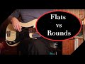 Flatwound vs roundwound strings on a Precision Bass