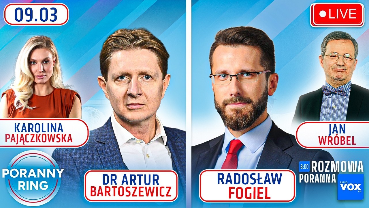 🔴 PORANNY RING 7:30 - DR ARTUR BARTOSZEWICZ, RADOSŁAW FOGIEL