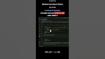 S1 EP10 T8   Machine Learning in Python   Sys Path   Looking for Modules