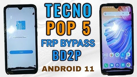 Tecno Pop 5 FRP / Google Bypass || Unlock Tecno BD2P Android 11 with a free tool