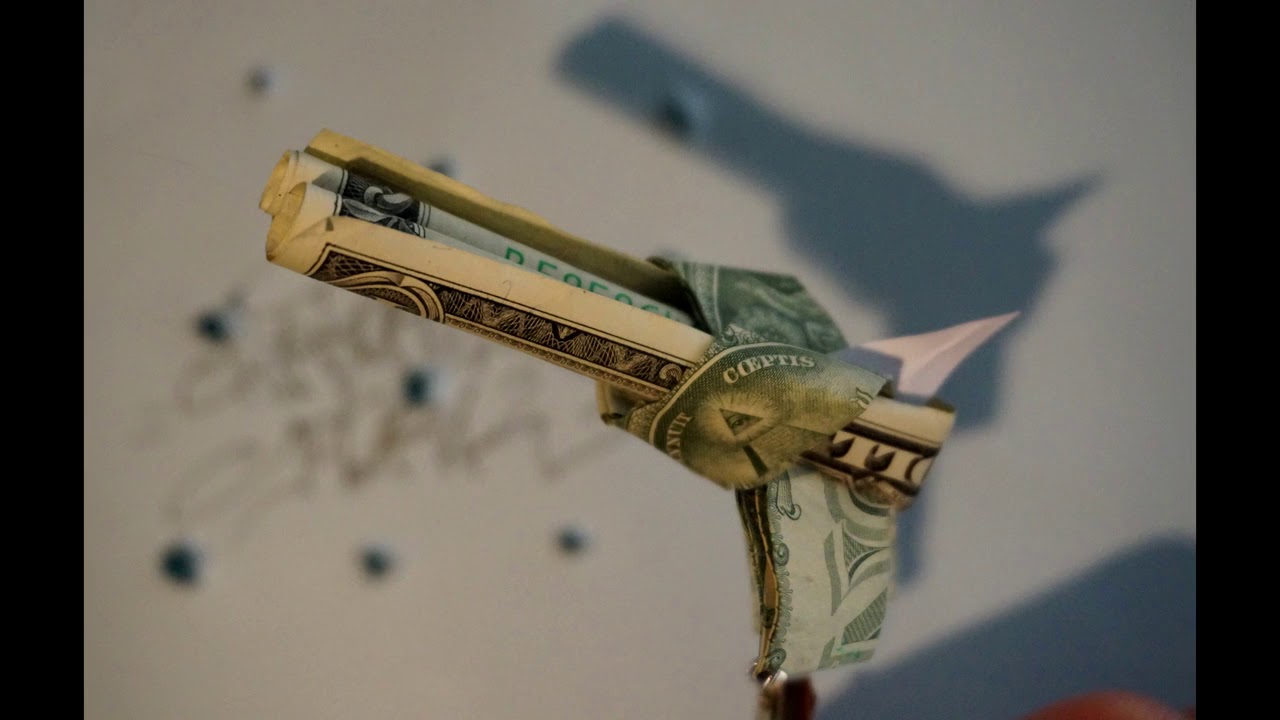 Painting Money Origami 1 Gun YouTube