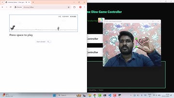 AI-Powered Chrome Dino: Play Using Finger Gestures with MediaPipe