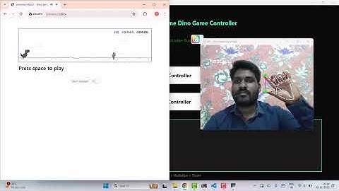 AI-Powered Chrome Dino: Play Using Finger Gestures with MediaPipe