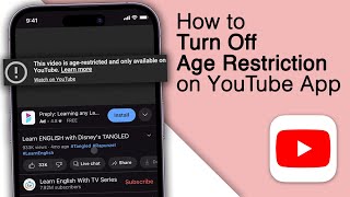 how to turn off age restriction on youtube app! [iphone & android]