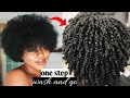 Easy Wash and Go on short natural hair type 4c/4b/how to define curl on natural hair