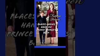 SUPPORTIVE CARING FUTURE QUEEN REASSURES PRINCE GEORGE IN PUBLIC EVERY STEP OC THE WAY CATHERINE POW
