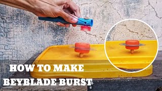 How to make Beyblade burst with grip launcher