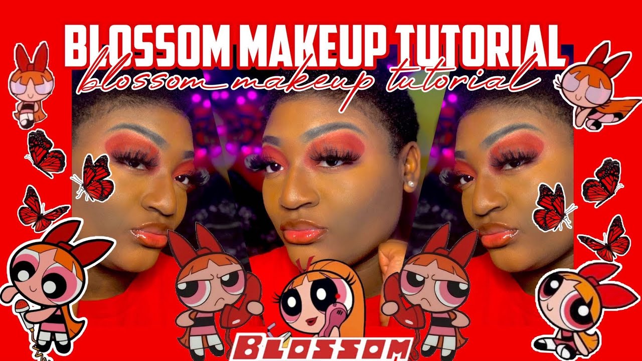 BLOSSOM INSPIRED MAKEUP TUTORIAL | THE POWERPUFF GIRLS ❤️✨