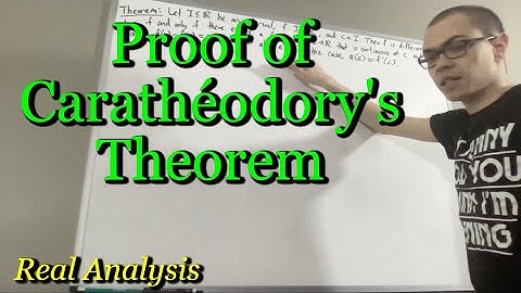 Proof of Caratheodory