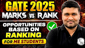 GATE 2025 | Marks vs Rank | Opportunities Based on Ranking For Mechanical Engineering Students