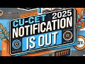 CUCET PG 2025 Notification is OUT!!! #cucet 2025