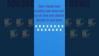 here take a break from scrolling through your phone and take some fresh cold air to cool down