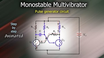 Monostable Multivibrator circuit explained in detail | Using BJT