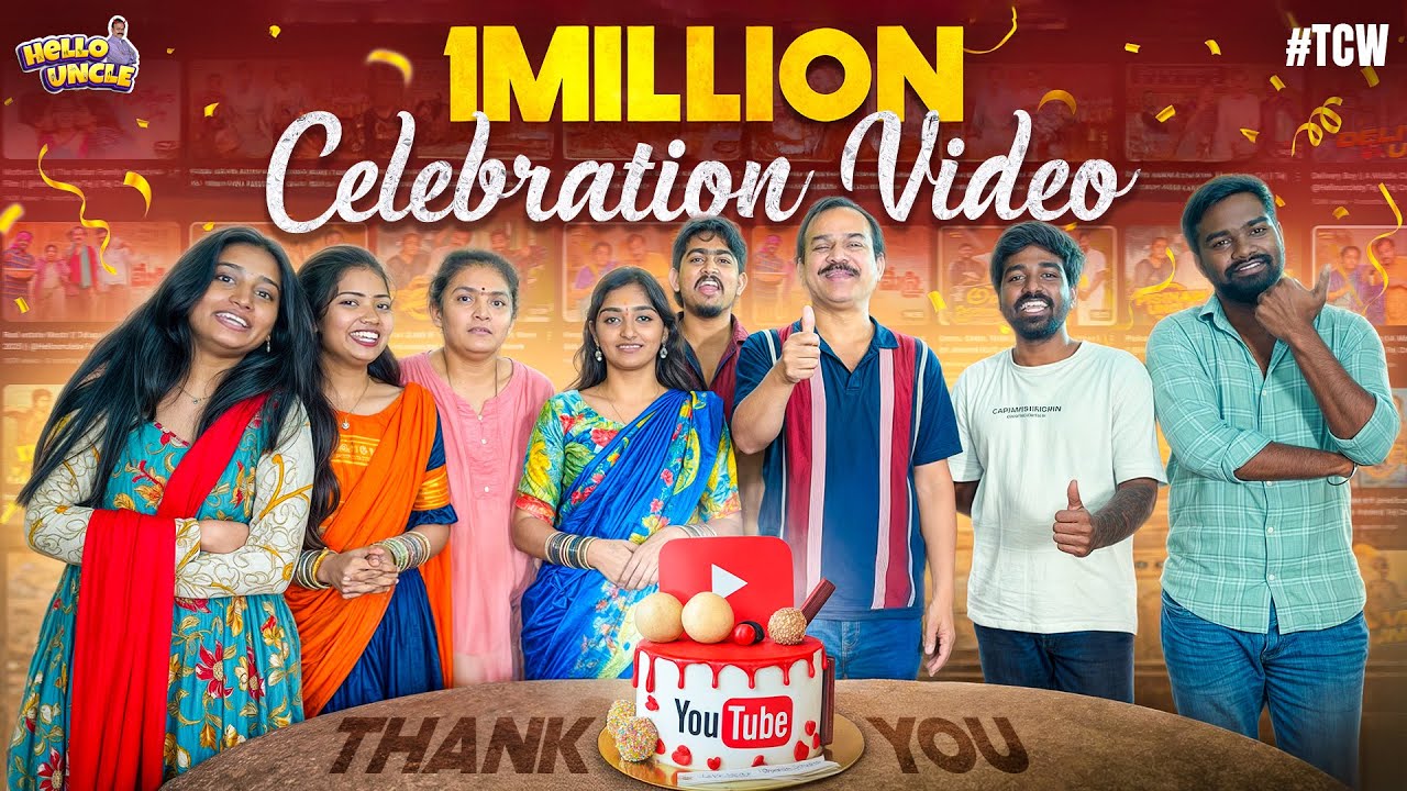 1Million susbcribers Celebration 🔥 || @HellounclebyTej || Tej Creative Works