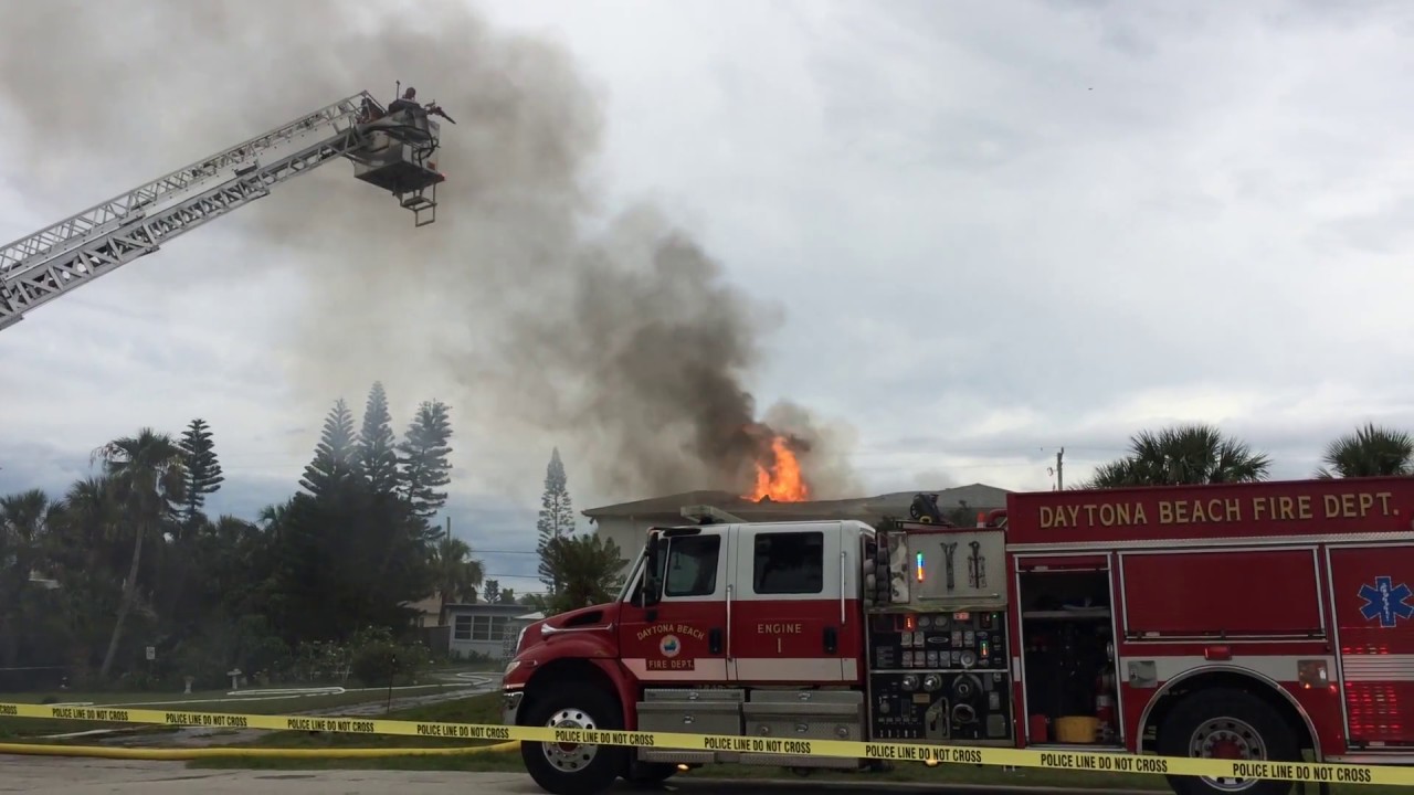 Massive Fire at Daytona Beachside Home YouTube