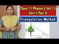 Triangulation Method | Measurement of Large Distances | Class 11 Physics unit 1 vol 1