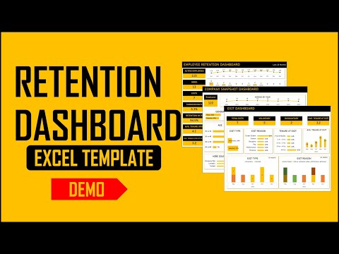 Employee Retention Dashboard - HR Excel Template - Step by Step Demo