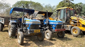 New Jcb 3dx Backhoe Loader Machine Loading Mud In Sonalika 740 Di III Tractor | Jcb Tractor |Jcb Jcb