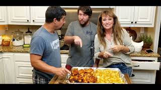 SheetPanSupper  BBQ Chicken  Potatoes  and Corn