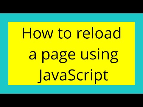 How to reload a page using JavaScript