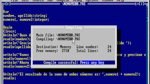 Tutorial Introductorio a la programación en Pascal