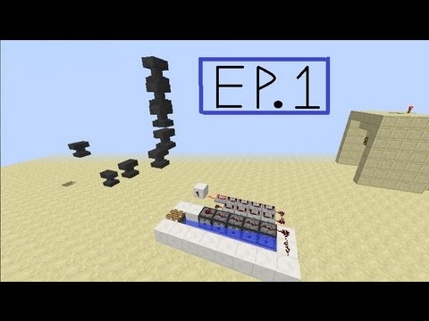 Minecraft Redstone Tutorials, EP.1 Anvil Cannon