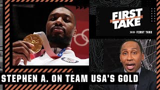 Stephen A.'s got 'love and respect' for Team USA after winning gold at the Olympics | First Take