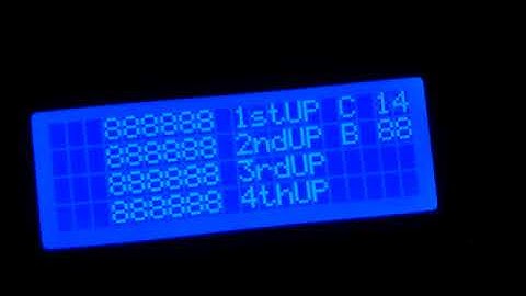 LCD testdisplay for Atari Generation 1 pinball machines