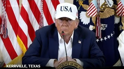 Trump suggests reporter is 'evil' for asking about Texas flood warning system