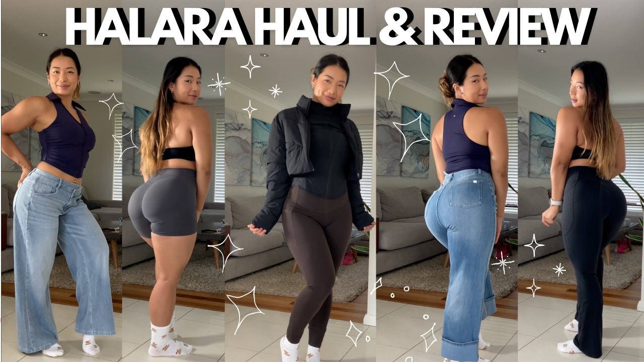 HALARA Denim, Activewear Haul & Try on Review April 2026 - YouTube