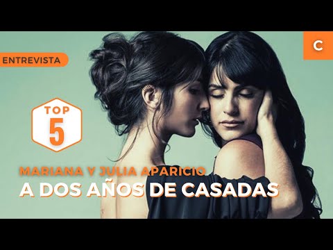 Mariana y Julia Aparicio, a dos años de casadas