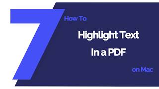 How to Highlight Text in a PDF on Mac | PDFelement 7