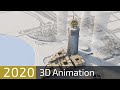Lusail Plaza Towers Construction 3D Animation Movie
