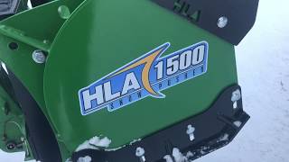 HLA 1500 Snow Pusher with rubber edge back drag on 1 series Deere