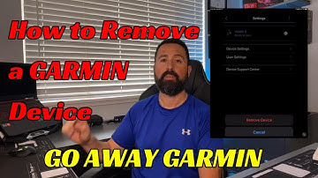 Garmin - How to remove a watch from your account.