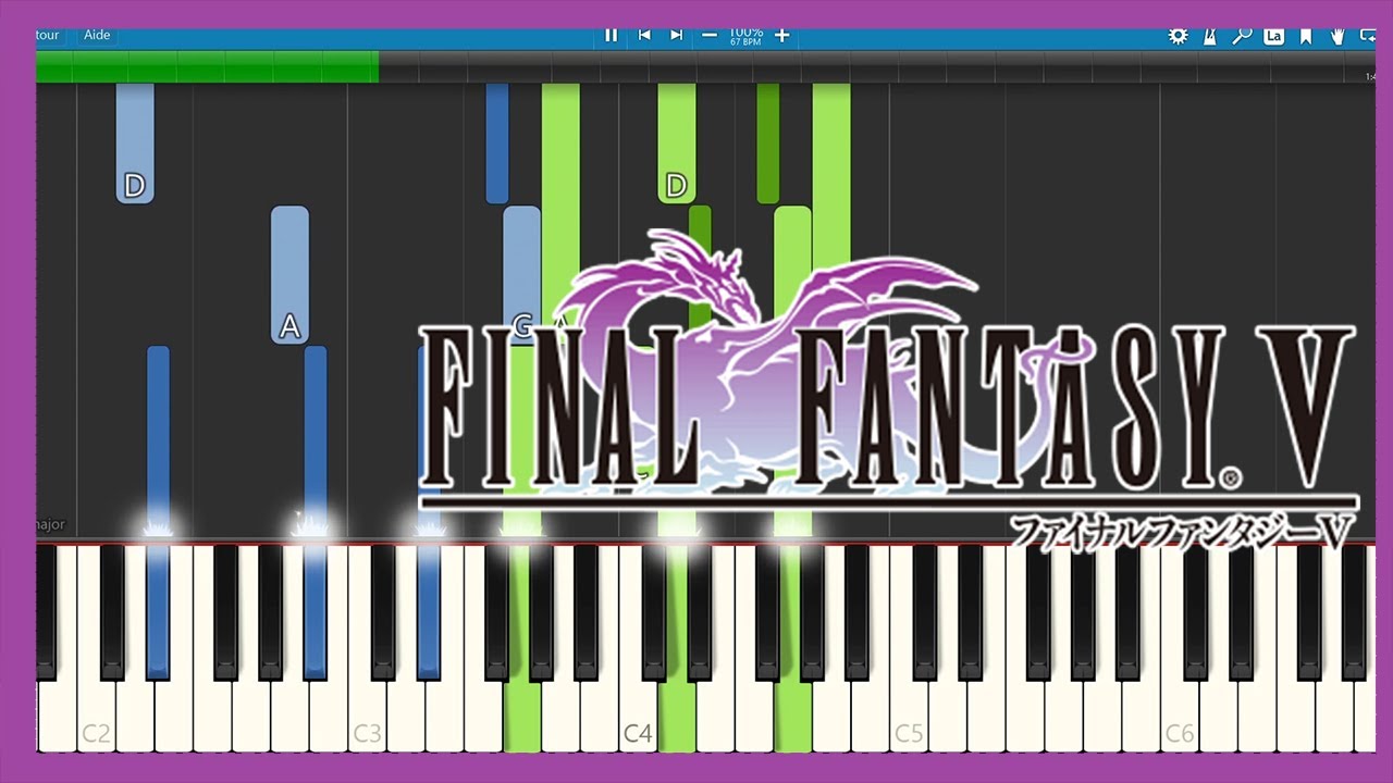 Final Fantasy V - Gilgamesh [PIANO TUTORIAL]