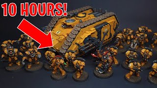 Paint your Space Marine army in 10 hours