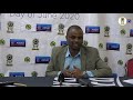 Katibu Mkuu wa TFF Kidao Wilfred akizungumzia uzinduzi wa programu ya Bouncebank.