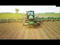 John Deere 24 Row 60ft 856 Row Crop Cultivator DEBUT! 8410t Organic Corn 2020
